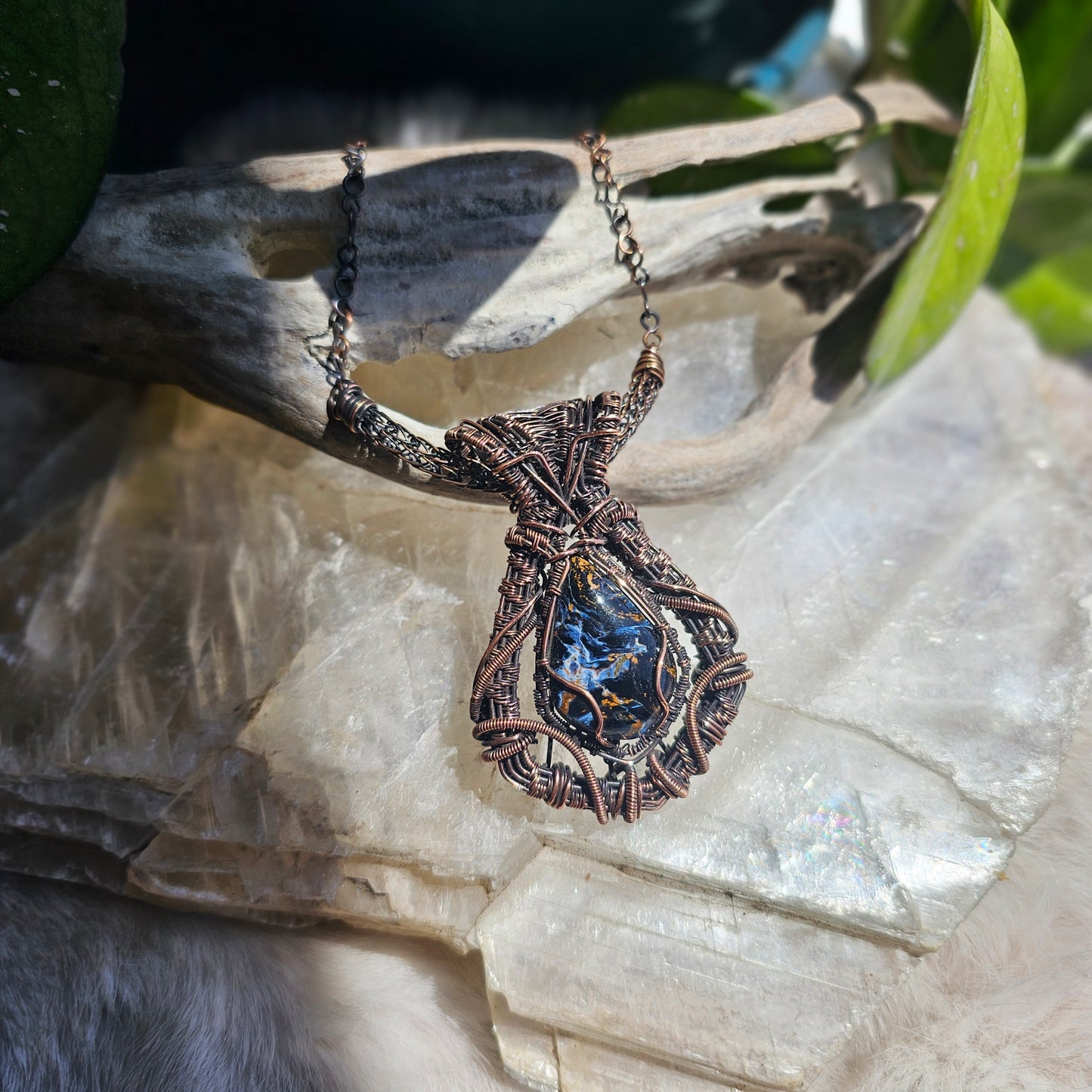 Peitersite Wire Wrapped Pendant