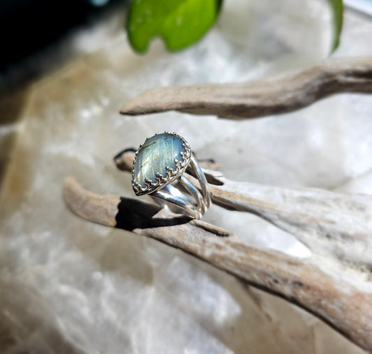 Labradorite Sterling Silver Ring