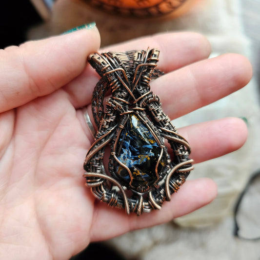 Peitersite Wire Wrapped Pendant