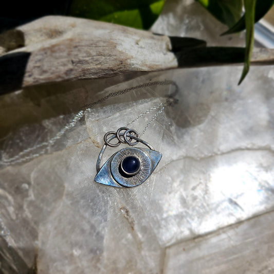 Iolite Eye layering pendant